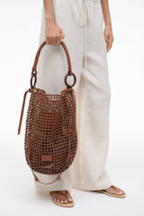 DEL MAR BUCKET BAG | TAN WOVEN