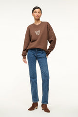 CUSTOM x C.BONZ OVERSIZED SWEATSHIRT | BROWN