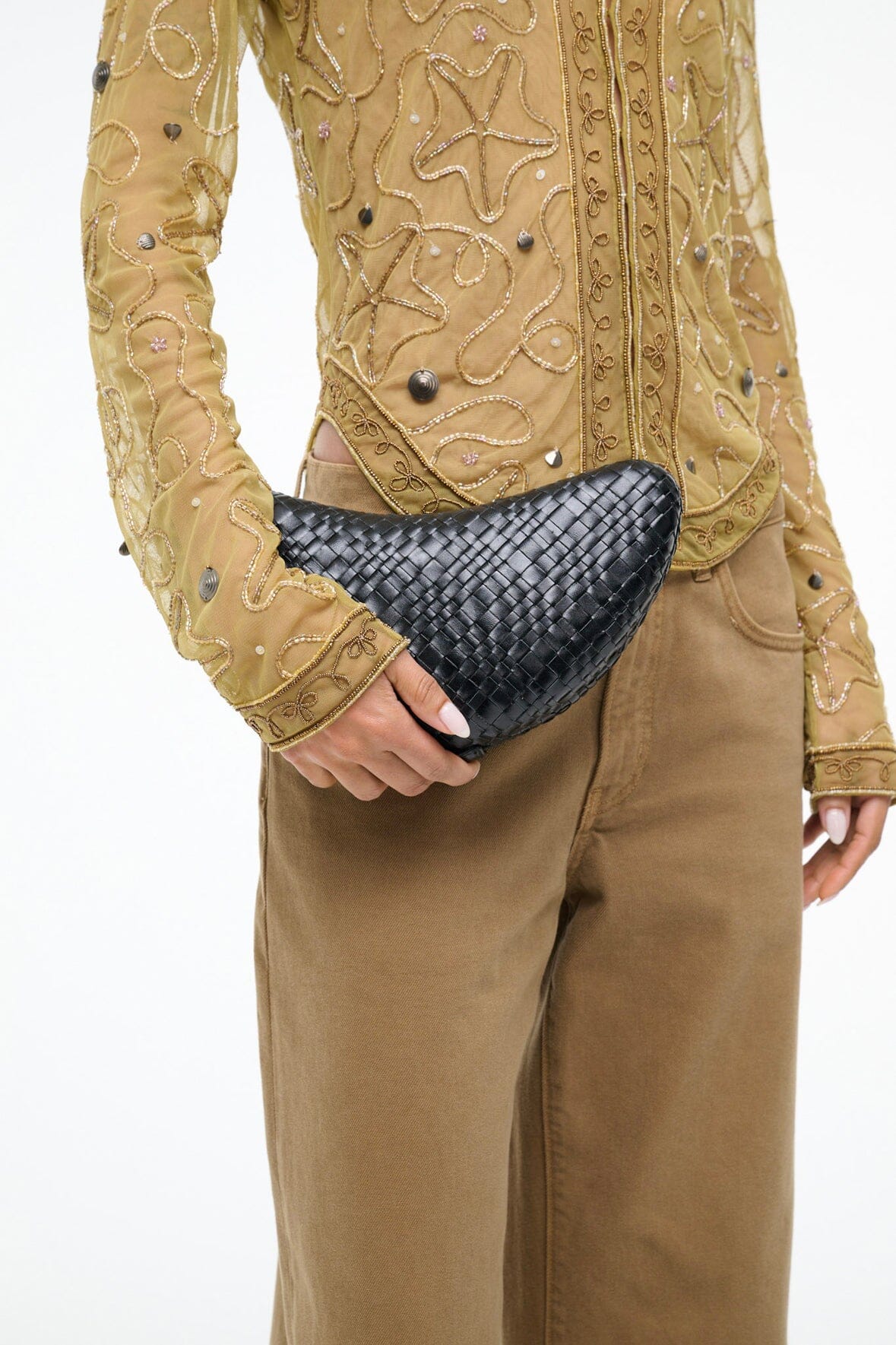CRESCENT CLUTCH | BLACK