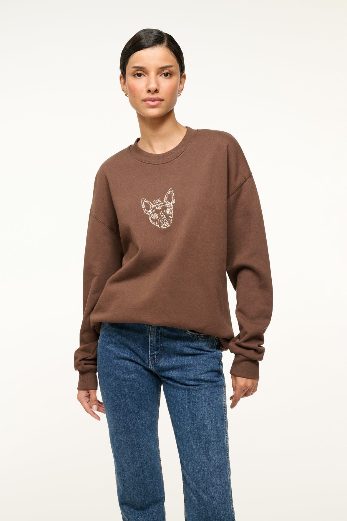 CUSTOM  x C.BONZ OVERSIZED SWEATSHIRT | BROWN