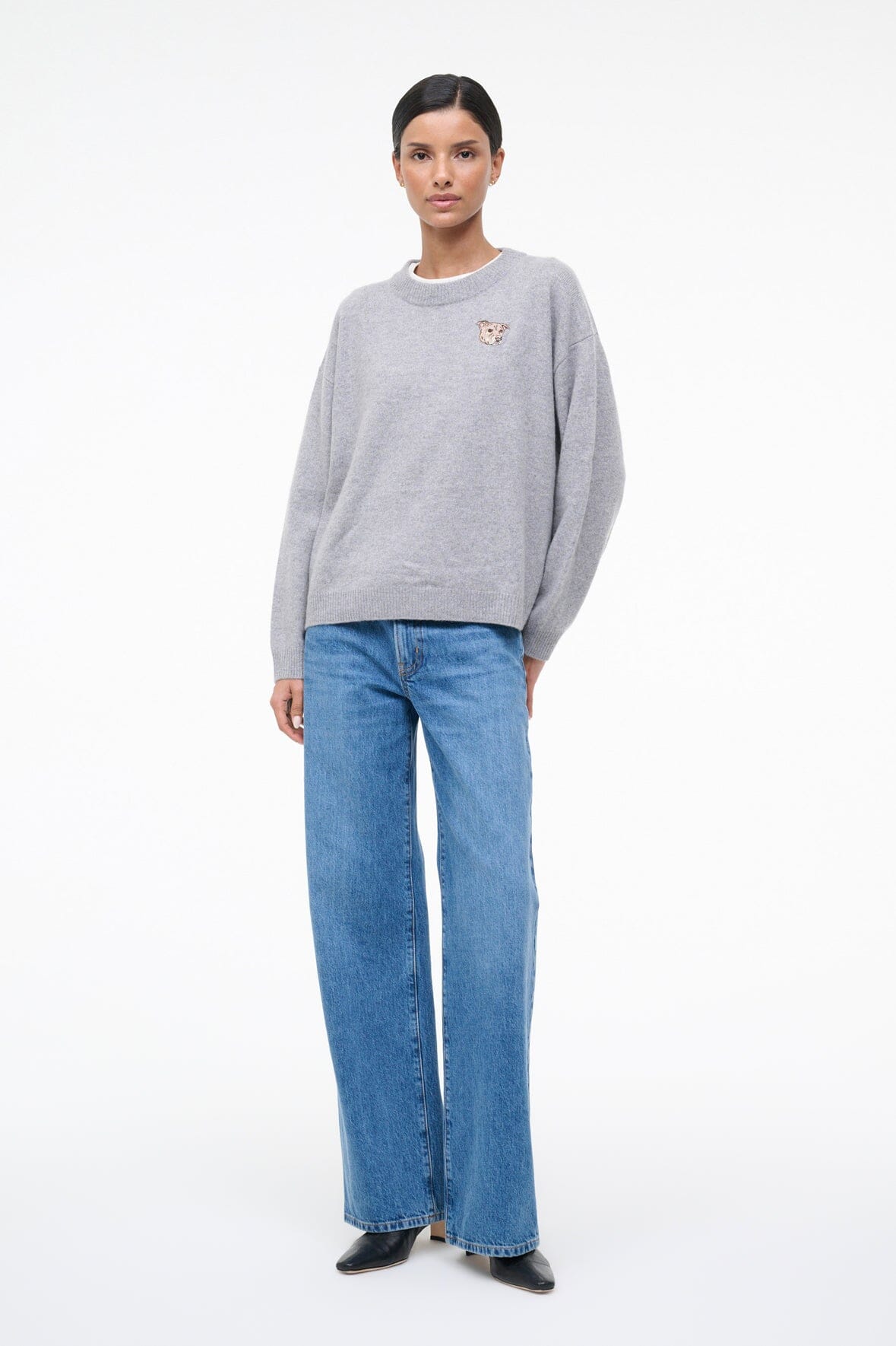 CUSTOM  x C.BONZ SERRANO CASHMERE SWEATER | HEATHER GREY