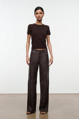 EASY CASHMERE TEE | DARK CHOCOLATE