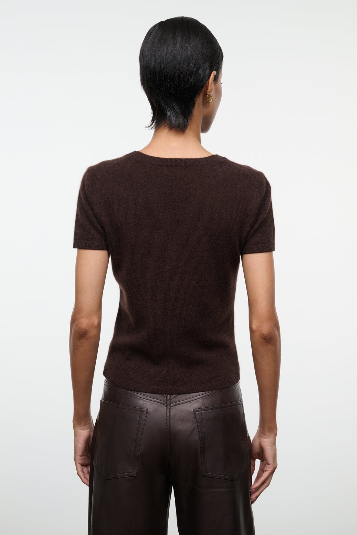 EASY CASHMERE TEE | DARK CHOCOLATE