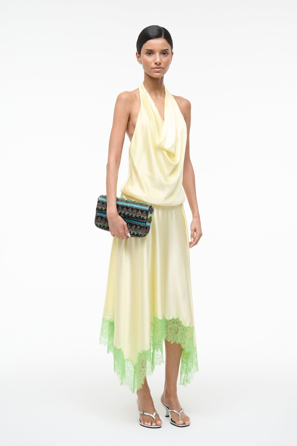 FLYNN KITTEN HEEL | SILVER