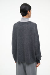 DORIS CASHMERE SWEATER | CHARCOAL