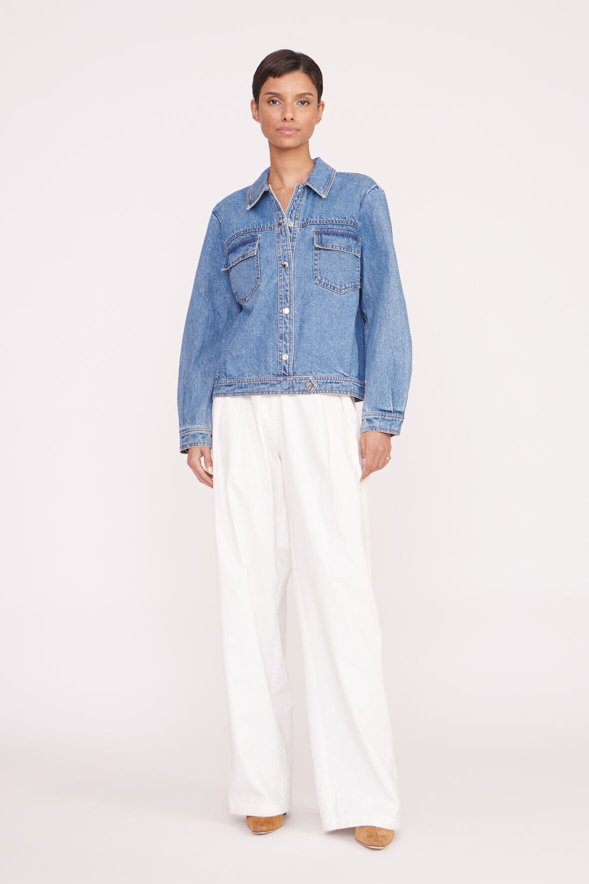 CUSTOM  x C.BONZ OVERSIZED RYAN DENIM JACKET | MEDIUM WASH